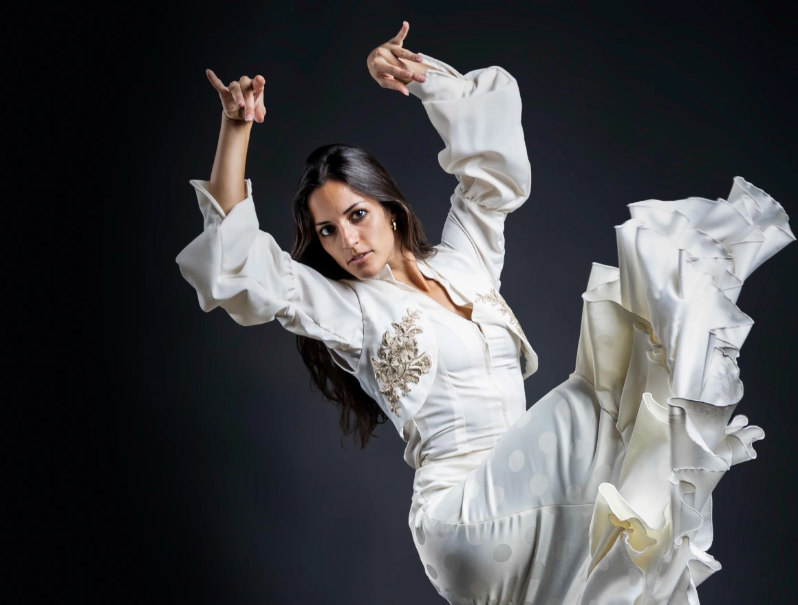 A woman from the Royal Opera of Madrid dancing flamenco - Authentic Flamenco San Diego: A Traditional Spanish Show