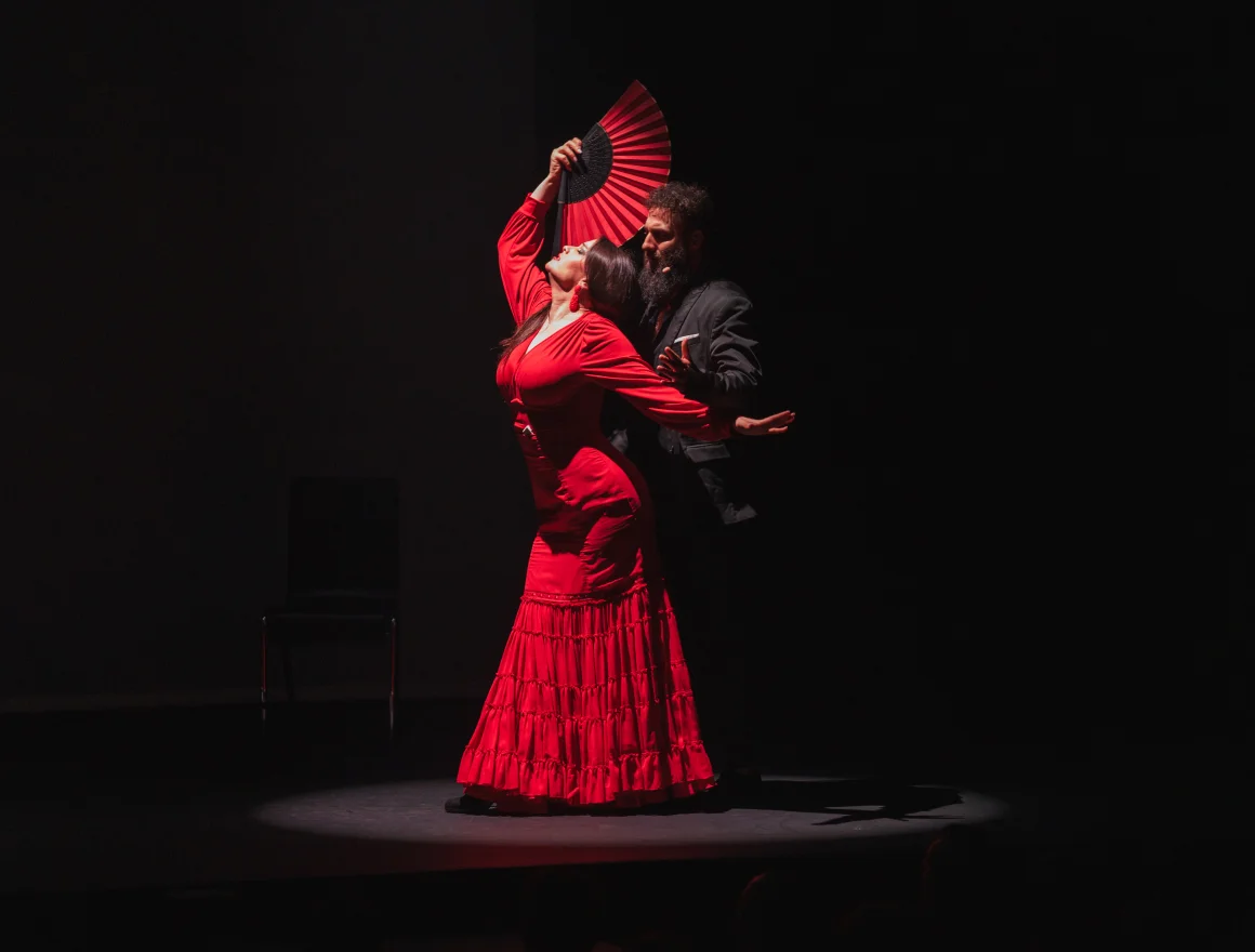 A couple dancing flamenco at the Authentic Flamenco show - Authentic Flamenco in Sacramento: A Traditional Spanish Show